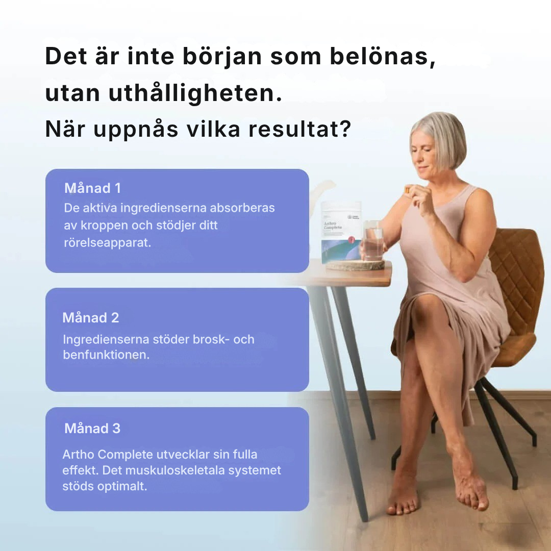 Arthro Complete® | Dämpa inflammation, återuppbygg brosk och återfå rörligheten