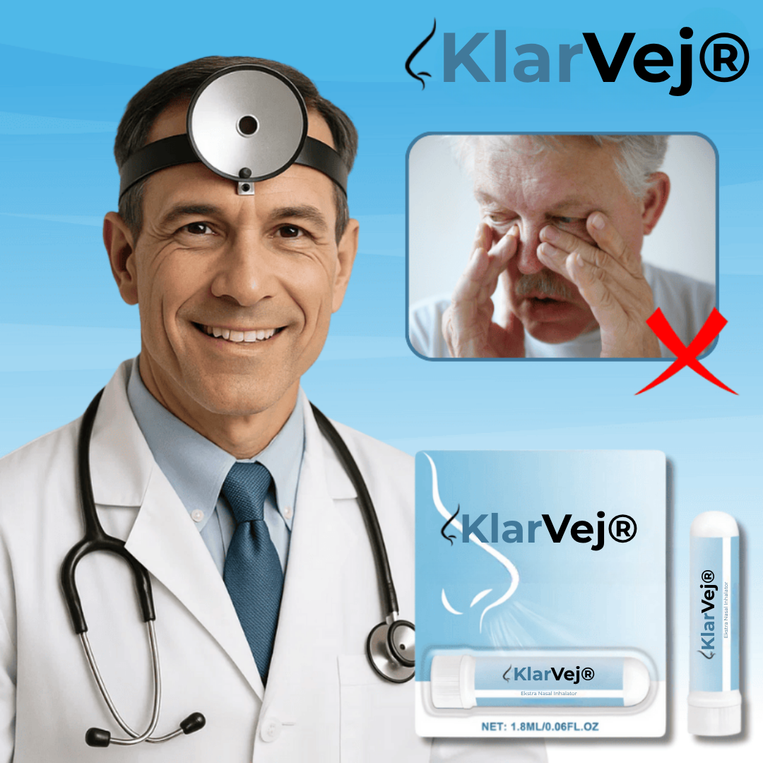 KlarVej® | Näseinhalator, ta bort täppt näsa på endast 7 minuter – och andas fritt igen!