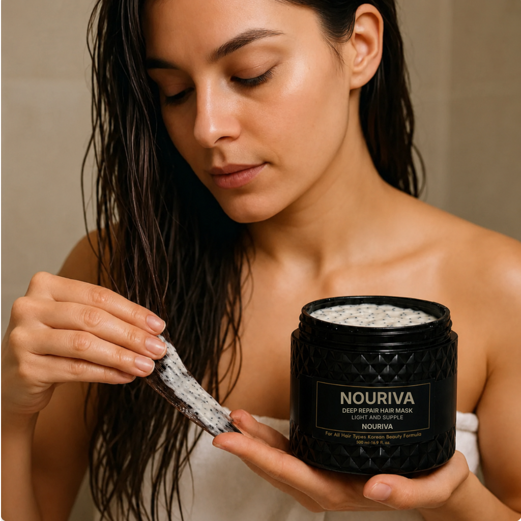 Nouriva® | Koreansk hårinpackning med kaviar — 3-stegs återuppbyggnad