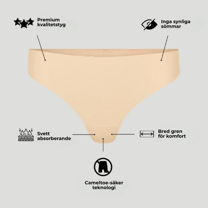 PetalFit Thong® | Säg hej då till kameltå och synliga troslinjer – Träna med total självsäkerhet