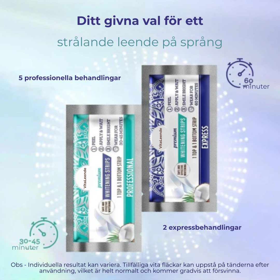 VitaLeende® | Lyft År av Fläckar Direkt – Smärtfri, Känslighetsfri Whitening!