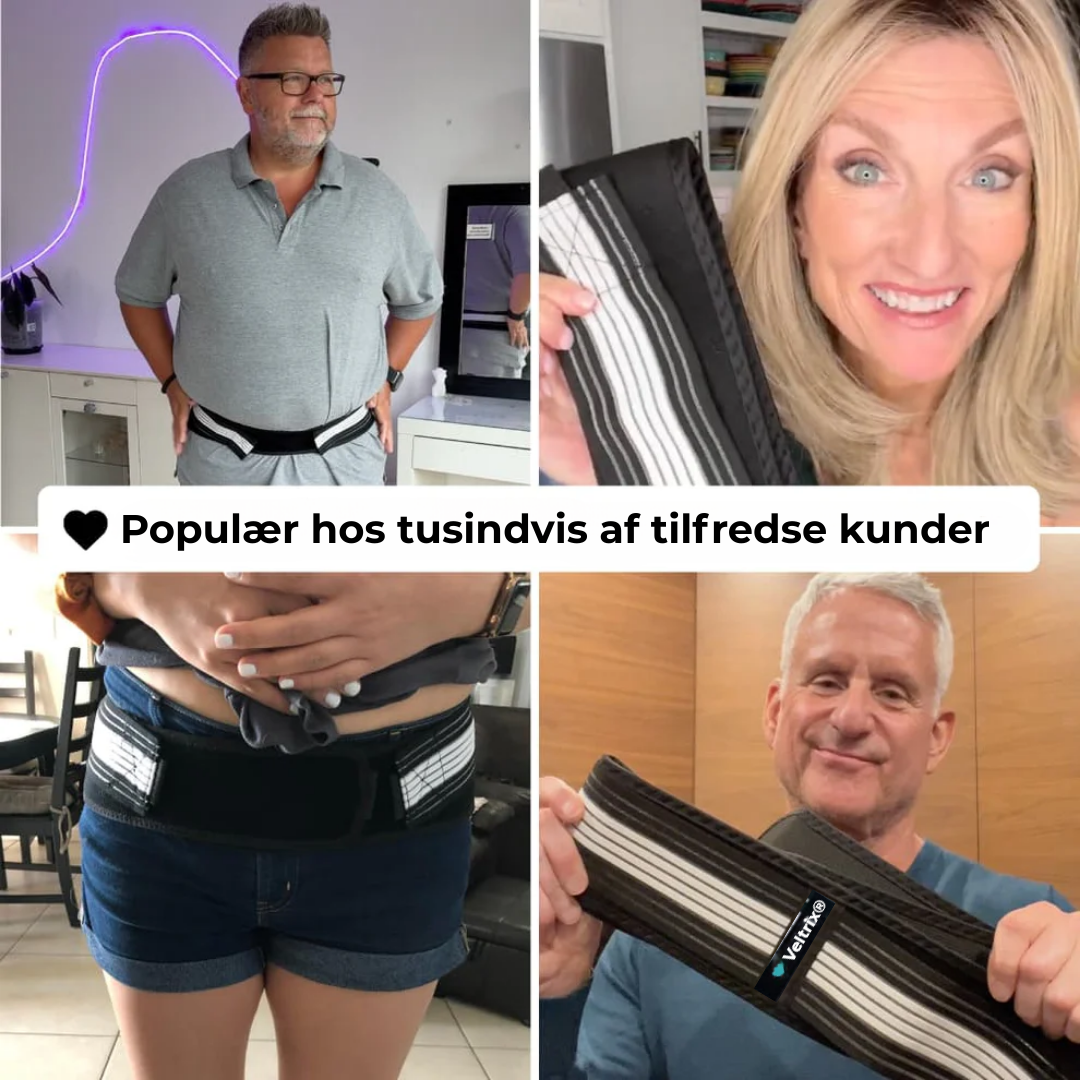Veltrix® Ryggstödjande bälte | Bli fri från ischias- och ryggsmärtor på endast 2 veckor!