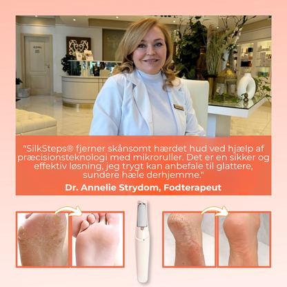 SilkSteps® | Omedelbar borttagning av hård hud för babymjuka fötter