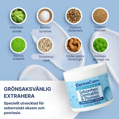 DermaCalm® | Kräm mot seborroisk dermatit, hårbottenbehandling mot psoriasis, torr hårbotten och mjäll, klådstillande kräm för lindrande effekt