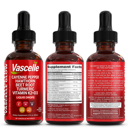Vascelle® | Droppar som främjar blodflöde, cirkulation och hjärthälsa