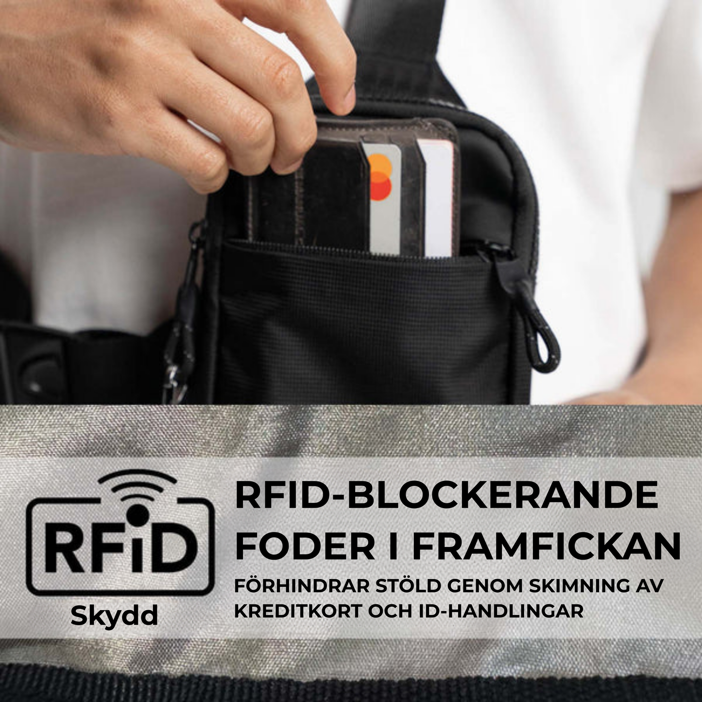 Rese-slinga® | Bär med dig det viktigaste hela dagen med handsfree-säkerhet.