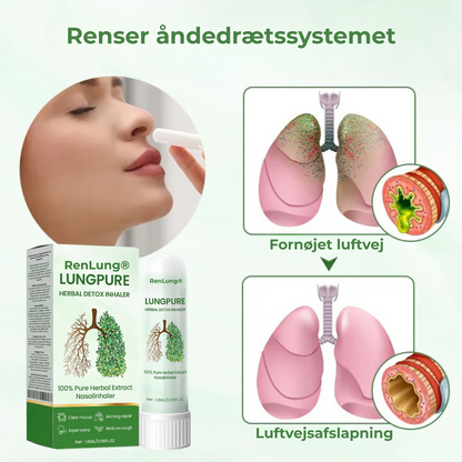 RenLung® Herbal Detox Inhaler | Snabb lindring på 15 minuter – andas lättare med RenLung®