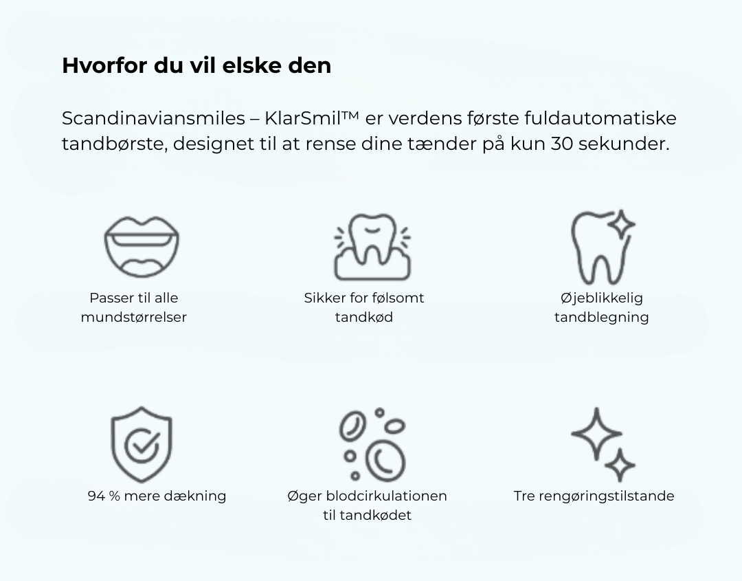 KlarSmil™ | Tandborsten på 30 sekunder som förvandlar ditt leende utan besvär! ✨