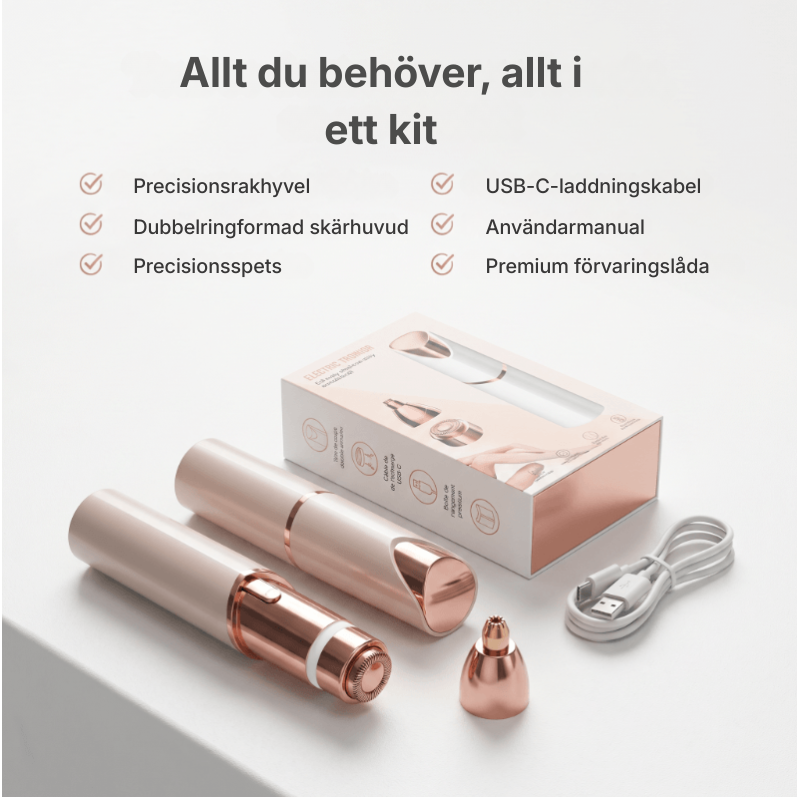 Lissé® | 2-i-1-hårborttagare för ansiktet