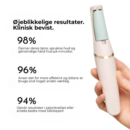 SilkSteps® | Omedelbar borttagning av hård hud för babymjuka fötter