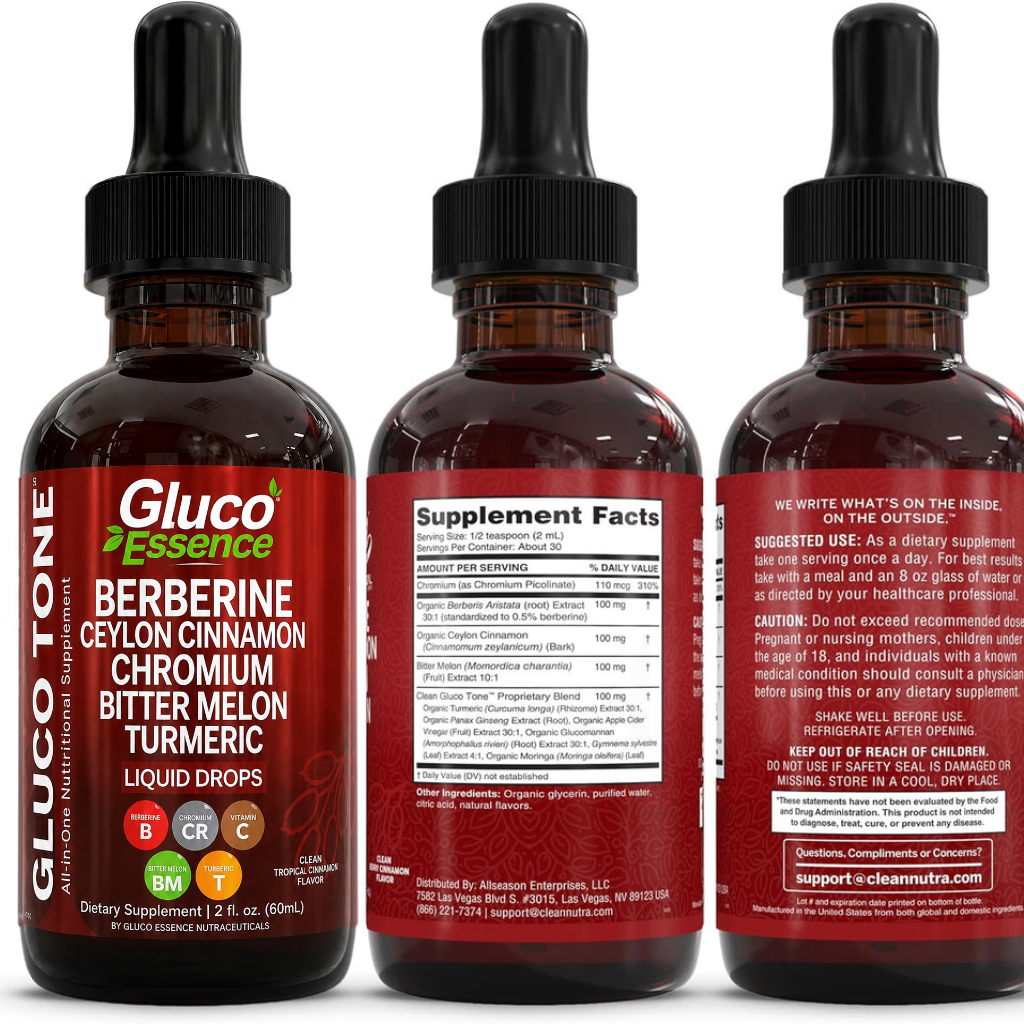 Gluco Essence® | Flytande kosttillskott för blodsocker och ämnesomsättning