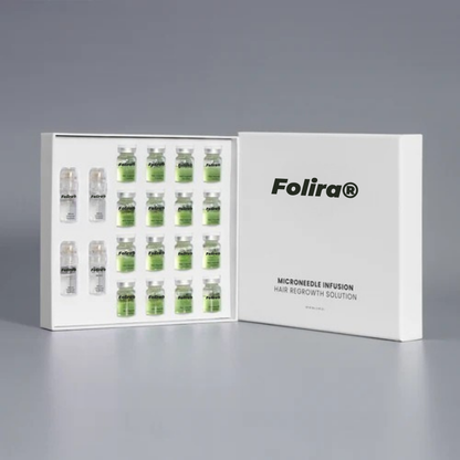 Folira® | Håråterväxtsystem – 1 infusionssystem, 4 serum