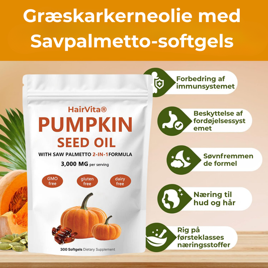 HairVita® | Pumpakärnolja - mjukgeléer
