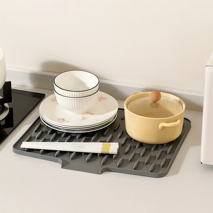 Glasklart® | Värmeskydd & Snabb Avrinning – Silikon Diskmatta