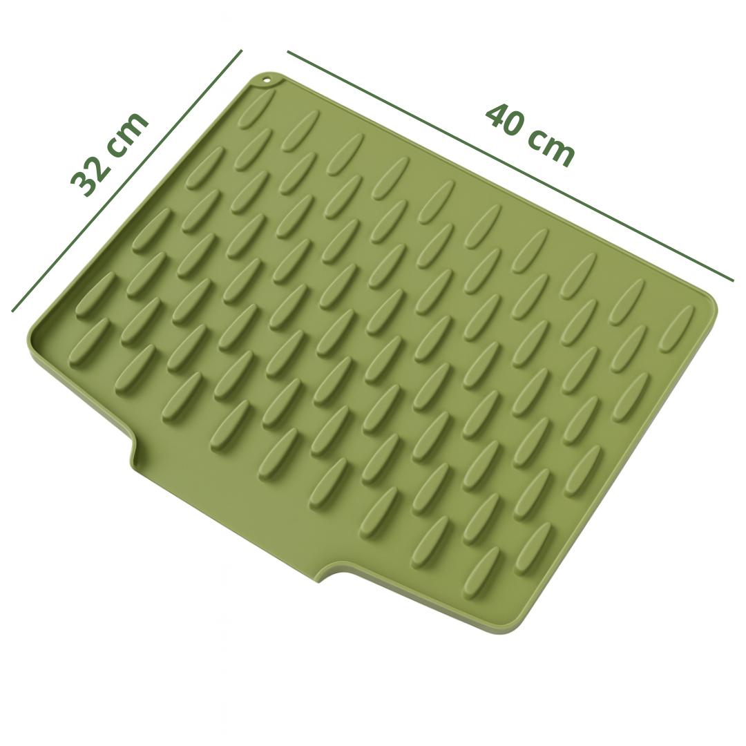 Glasklart® | Värmeskydd & Snabb Avrinning – Silikon Diskmatta