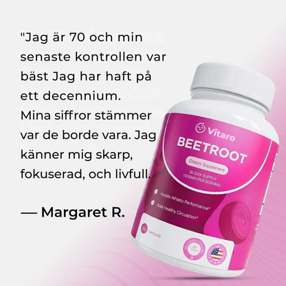 Vitaro® | Rödbetkapseler – Främjar en sund blodgenomströmning och cirkulation