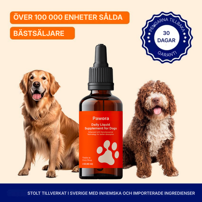 Pawora® | Nanoliposomala droppar som bevisligen ger mer energi, mindre värk och bättre koncentration redan från och med kvällens middag