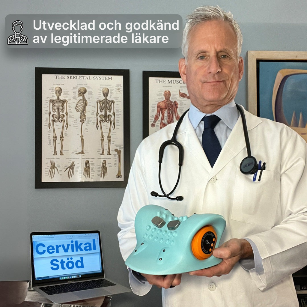 CervikalStöd® | Professionell nack- och hållningsenhet med EMS, värme, massage och dekompression