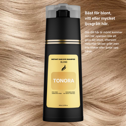 Tonora® | PPD-fritt schampo för grått hår – täcker grått hår på 5–10 minuter hemma
