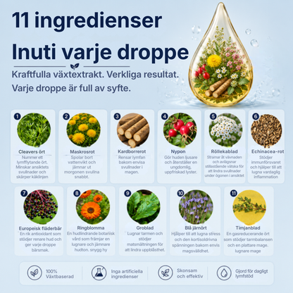 Fluvora® | Liposomala droppar för lymfdränering
