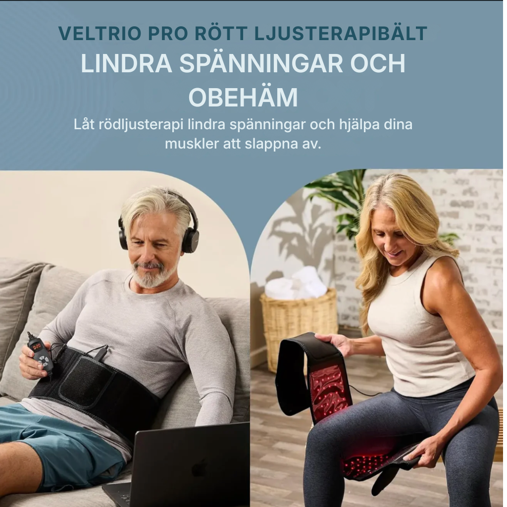 Veltrio® Pro | Bälte med rött ljus och vibration