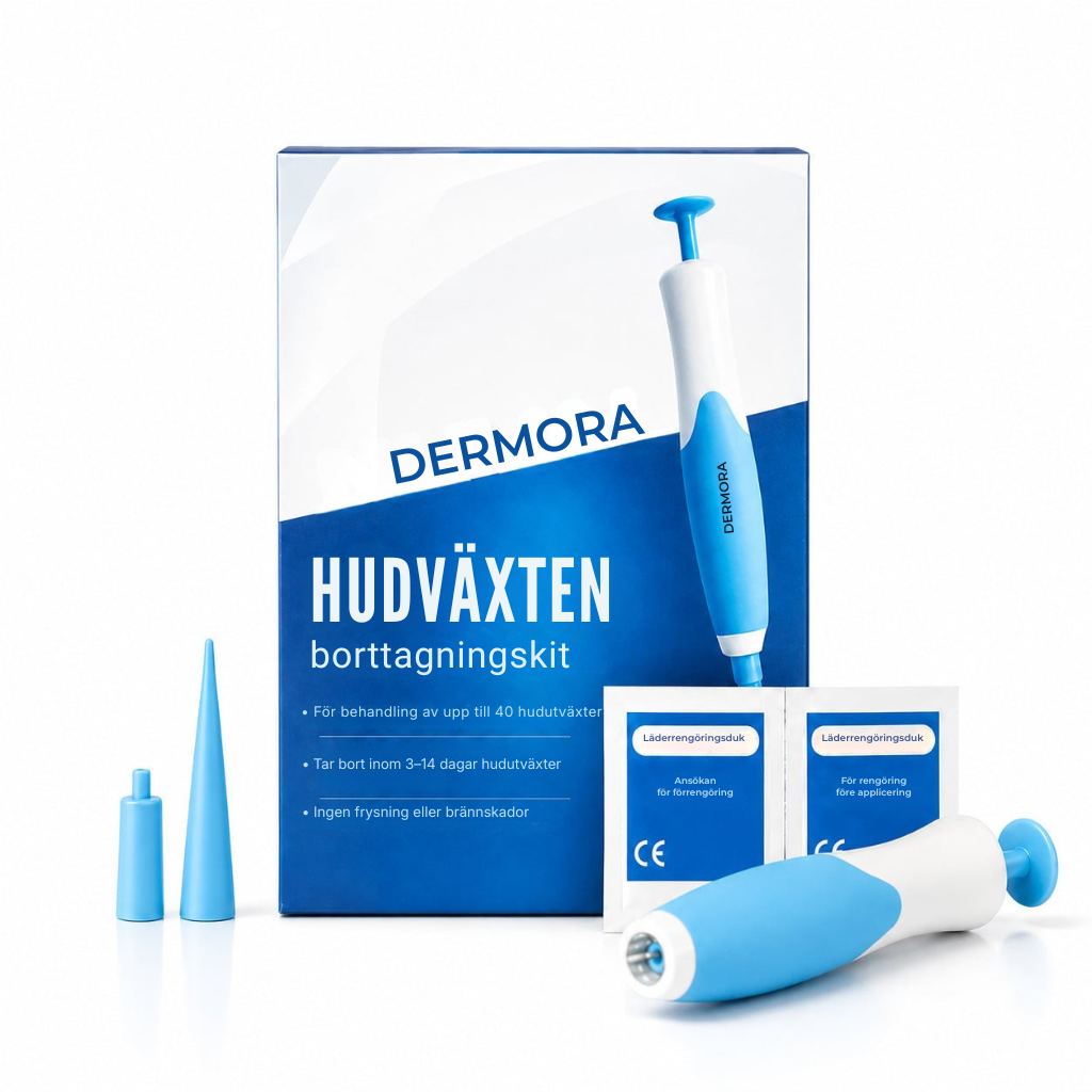 Dermora® | Hemkit för borttagning av hudflikar/vårtor