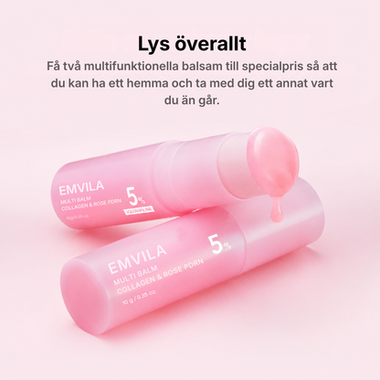 Emvila® | PDRN Collagen Balm – multifunktionellt glow balm för ansikte, hals, läppar och under ögonen
