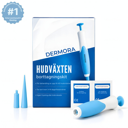 Dermora® | Hemkit för borttagning av hudflikar/vårtor