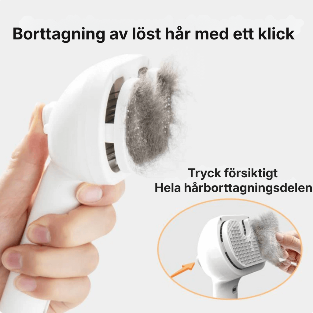PälsRen® Pälsborste mot fällning | Mindre lös päls, renare hem & friskare päls