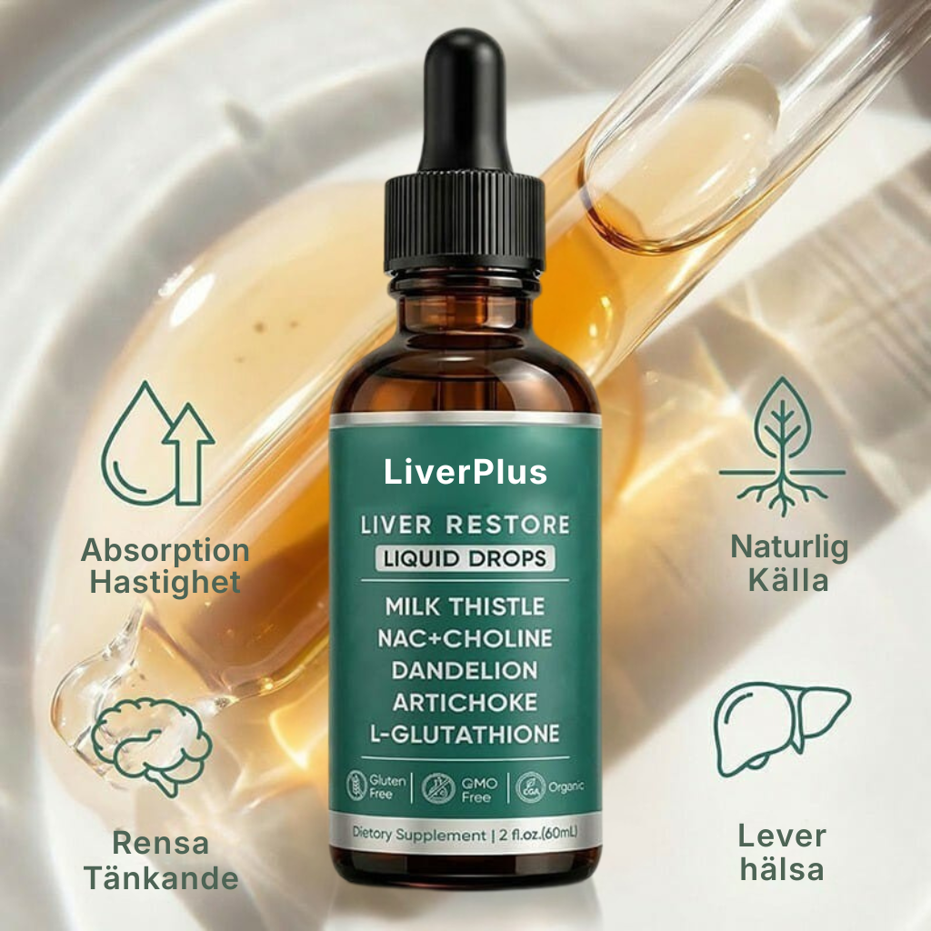 LiverPlus® | Varför du känner dig trött, tung och uppsvälld efter att ha ätit — och hur leverdroppar kan vända på detta på 7 dagar