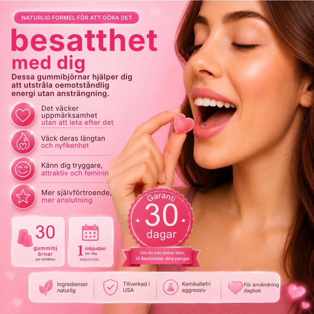 Inner Allure® Feromongummibonbons för kvinnor | Dagligt stöd för självförtroende, attraktionskraft och kvinnlig utstrålning