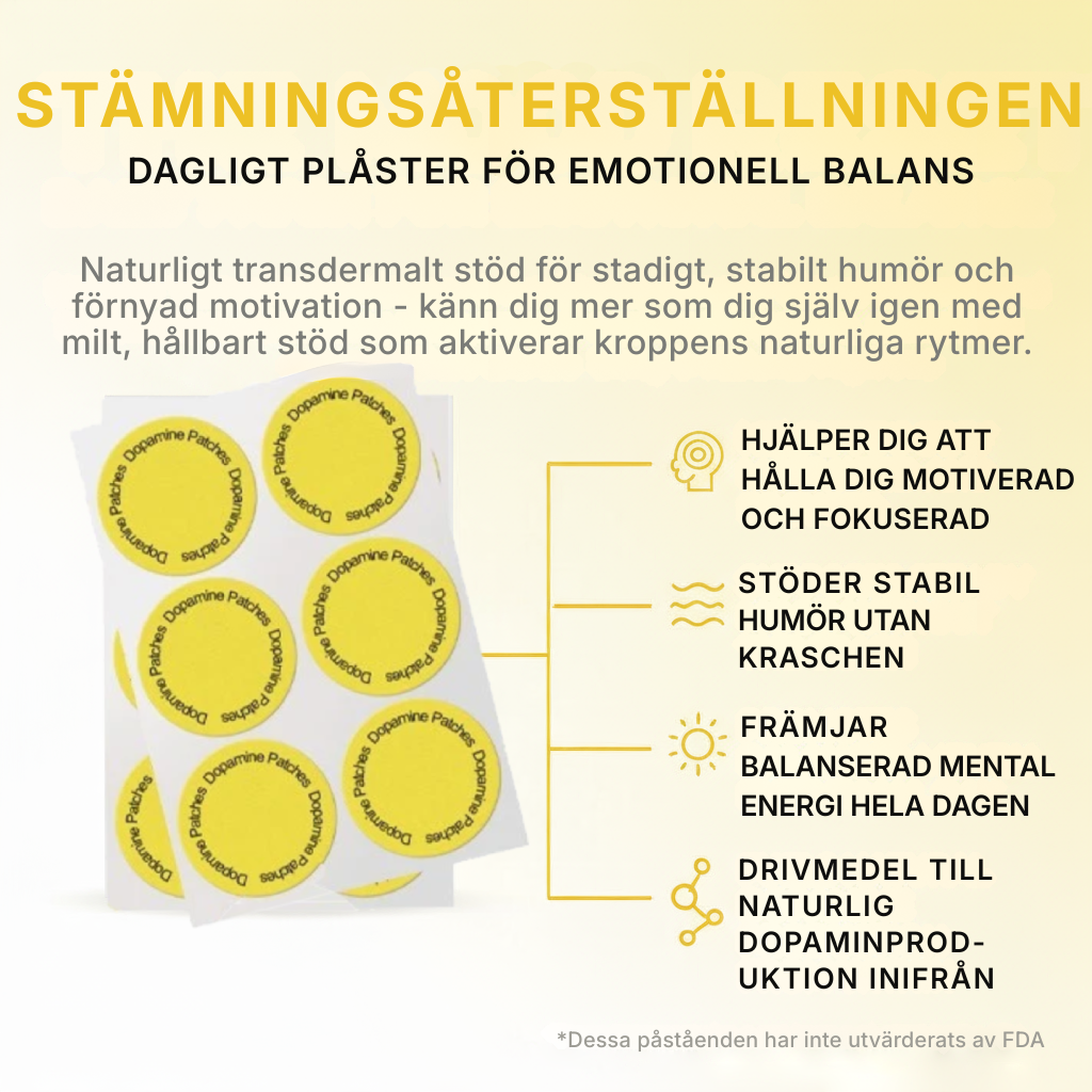 Mavion® Dopaminplåster | Förbättra humöret på naturlig väg för att öka koncentrationen och motivationen