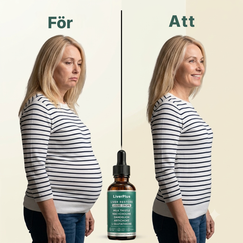 LiverPlus® | Varför du känner dig trött, tung och uppsvälld efter att ha ätit — och hur leverdroppar kan vända på detta på 7 dagar