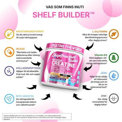 ShapePrime® Shelf Builder | All-in-One-kreatinkomplex för kvinnor