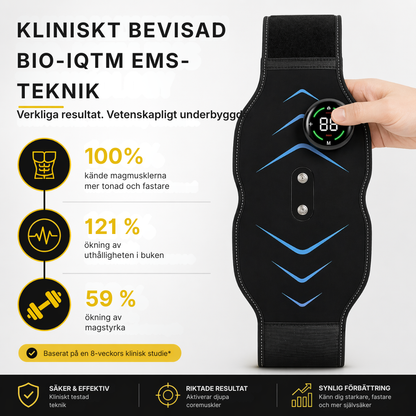 MuskelPuls® EMS Pro | Muskelstimulator för överkroppen – magmuskler och armar
