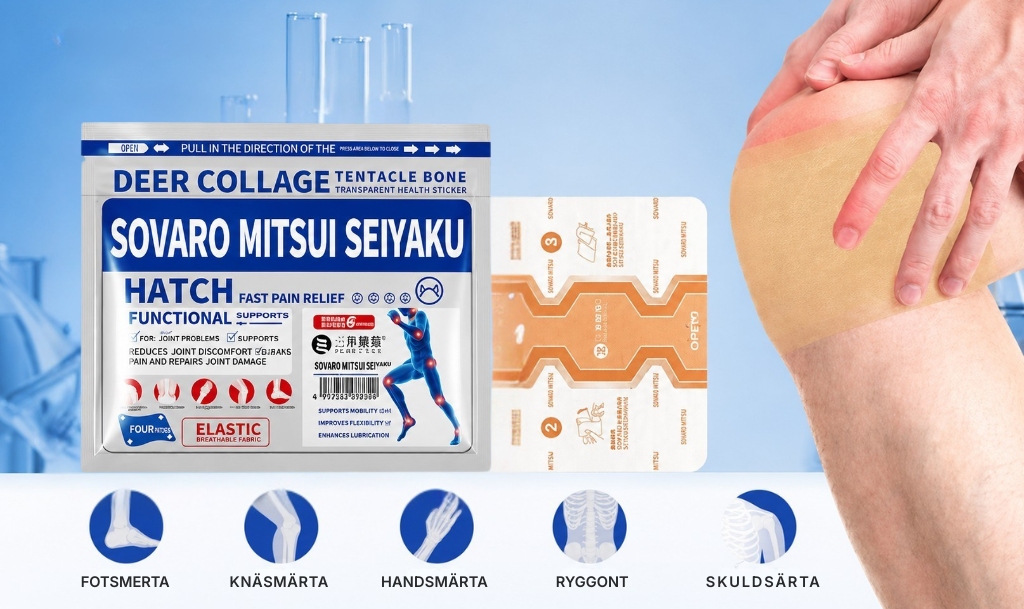 Sovaro® | Terapeutiska smärtplåster med gradvis frisättning – riktad komfort för muskler, leder, rygg och nacke