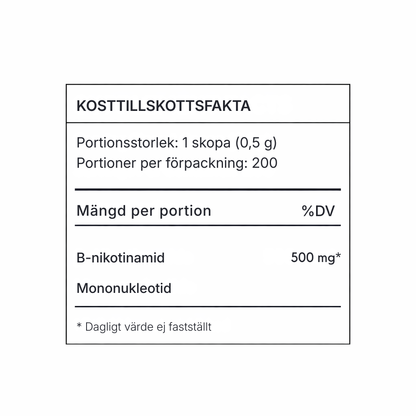 Vitanex® | Rent NMN-pulver (nikotinamidmononukleotid)