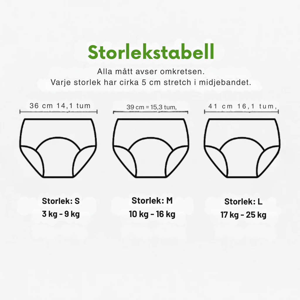 EkoBlöja® | för potträning – (4-pack)