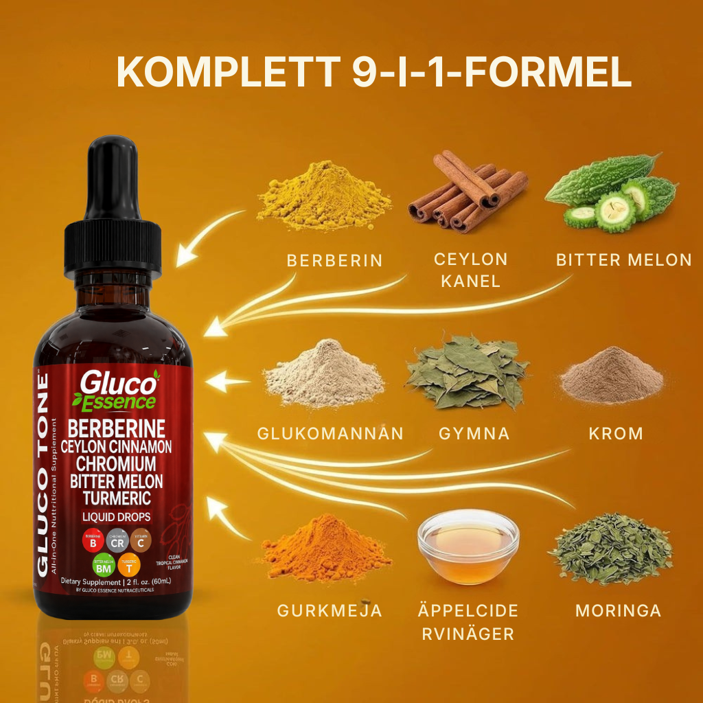Gluco Essence® | Flytande kosttillskott för blodsocker och ämnesomsättning