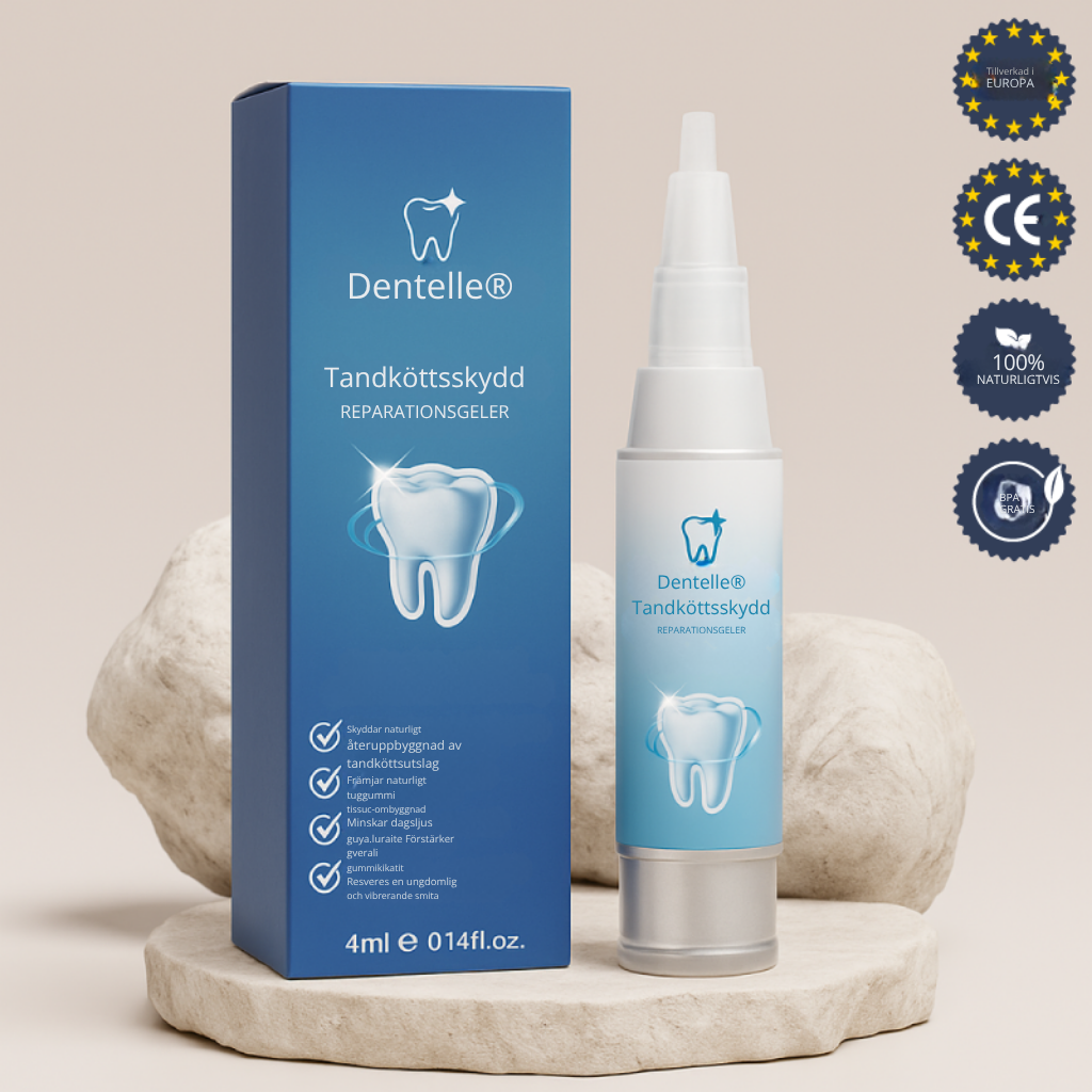 Dentelle® | Återställer tillbakadraget tandkött och gör tänderna vita på bara 3 dagar