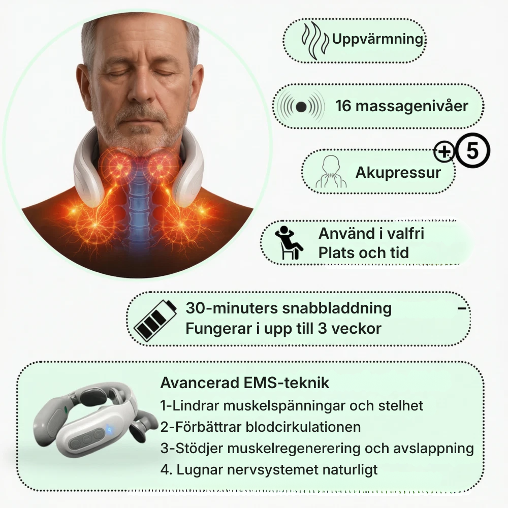 Cervora® | Värmebehandling + 6 vibrationslägen