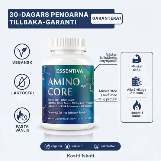 Essentiva® 30g protein i en enda tablett | Förenkla ditt proteinintag