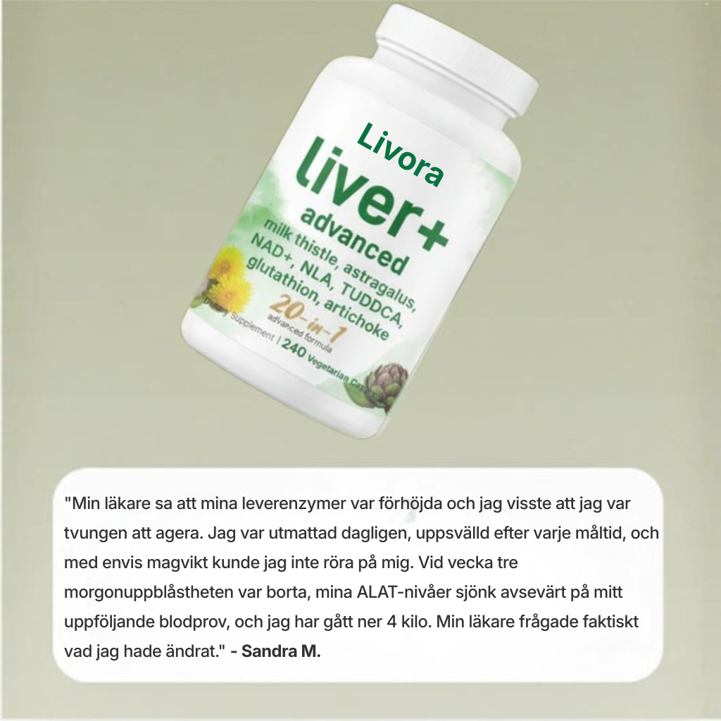 Livora® | Stöd alla aspekter av leverns hälsa – från avgiftning och inflammation till energi och cellåteruppbyggnad