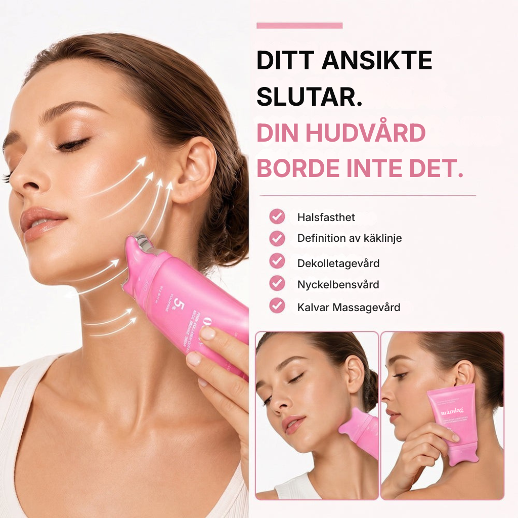 Luniva® | PDRN-kollagen Gua Sha-kräm mot rynkor i ansikte och hals