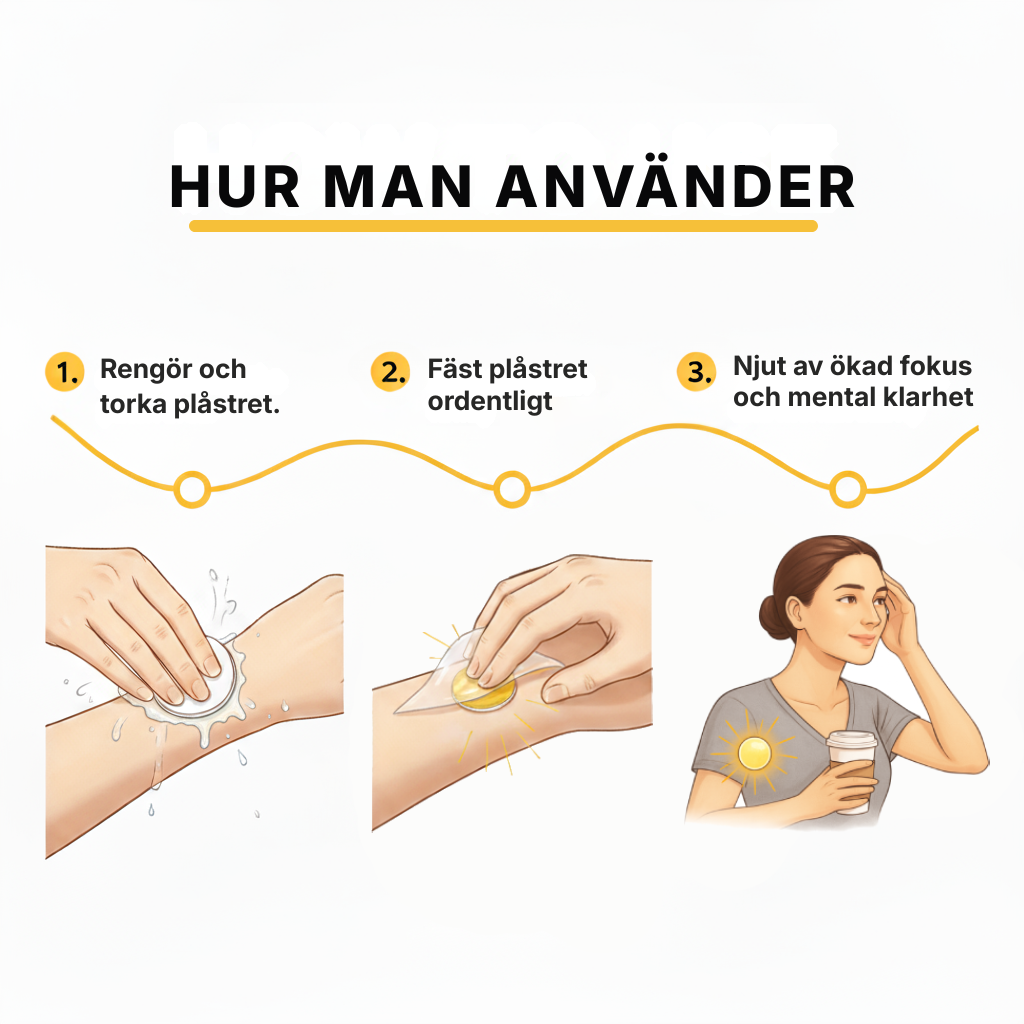 Mavion® Dopaminplåster | Förbättra humöret på naturlig väg för att öka koncentrationen och motivationen