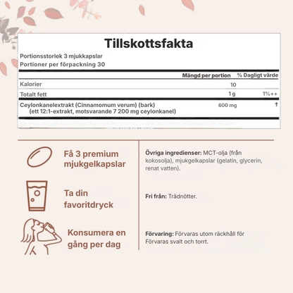 Ceyviva® | Mjukkapslar med ceylonskanel