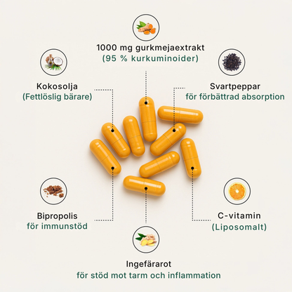 PureRoots® | Kurkumin-kapslar (1000 mg)