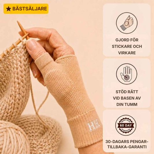 GreppLätt® Handskar med tumstöd – 1 par