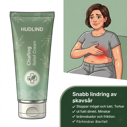 HudLind® | Chafing Relief Cream befriar dig från hudirritation på 7 dagar – utan recept, utan kortison och utan feta krämer som förvärrar problemet.