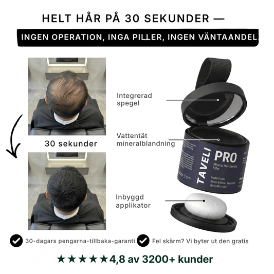 Taveli Pro® | Filler för omedelbar hårfyllighet